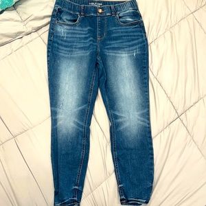 Womens super high rise jean leggings size medium short